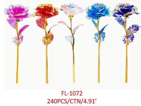 Light Up Gold Stem Flower (Multiple Colors)